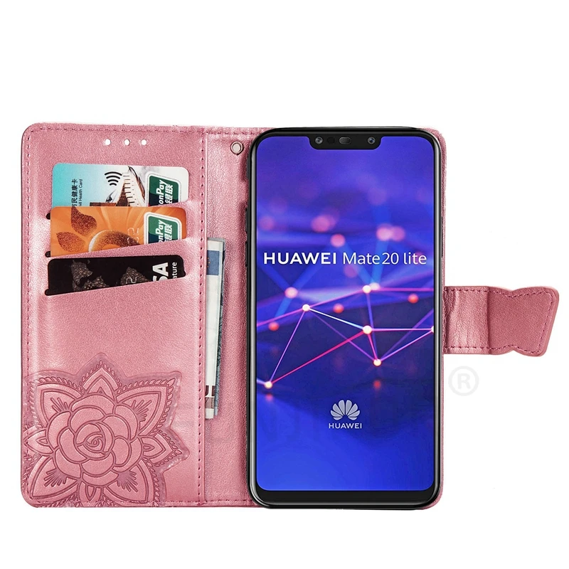 3D Butterfly Leather Flip Case For Huawei P30 P20 Lite P Smart Z Y6 Y7 2019 Y9 Y5 Prime 2018 Honor 10X 8A 8S Mate 20 Pro Cover | Мобильные