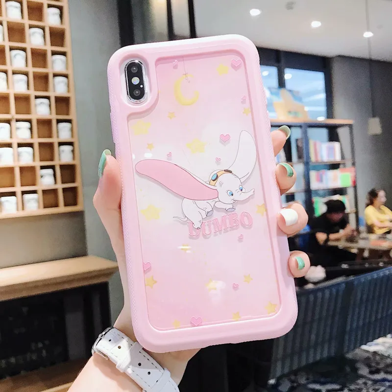 PINK ELEPHANT Высокое качество тисненый три-в-одном PC задняя пластина чехол для телефона для iPhone 11 pro Max X XR XS Max 7 8 6 6S Plus анти-падение жесткий чехол - Цвет: PINK ELEPHANT