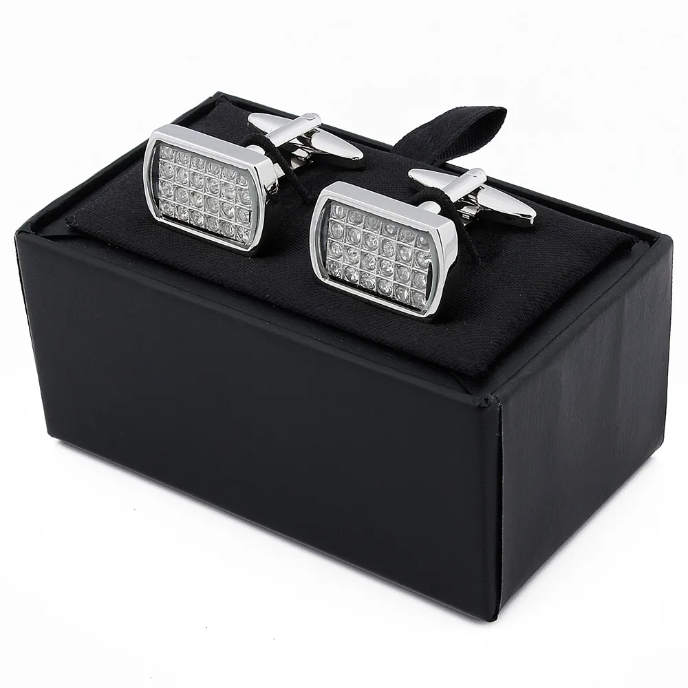 HAWSON Роскошные хрустальные запонки квадратного дизайна для мужчин французские