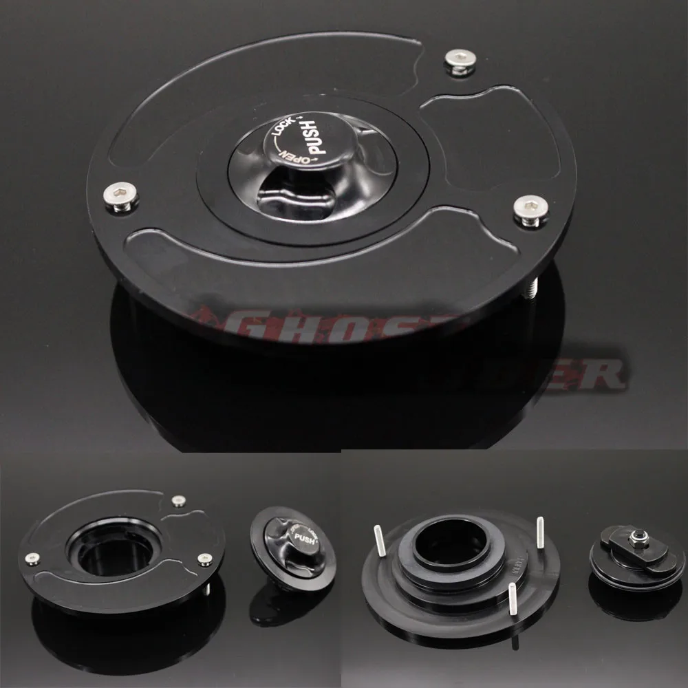 

high quality motorcycle parts aluminum alloy gas fuel petrol tank cap cover black fuel cap fits for YAMAHA