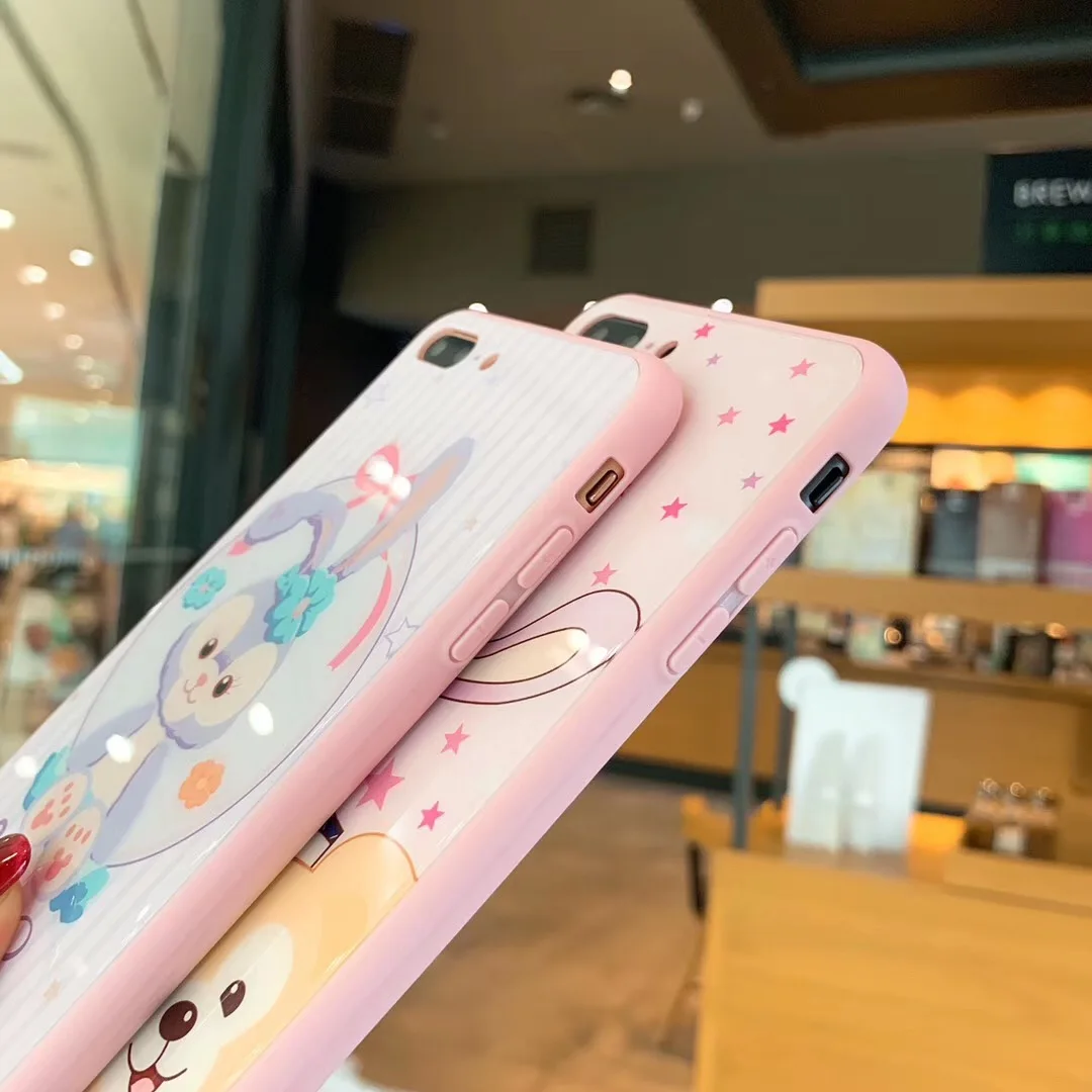 Чехол из закаленного стекла с мультипликационным принтом Duffy shellieway + защита для