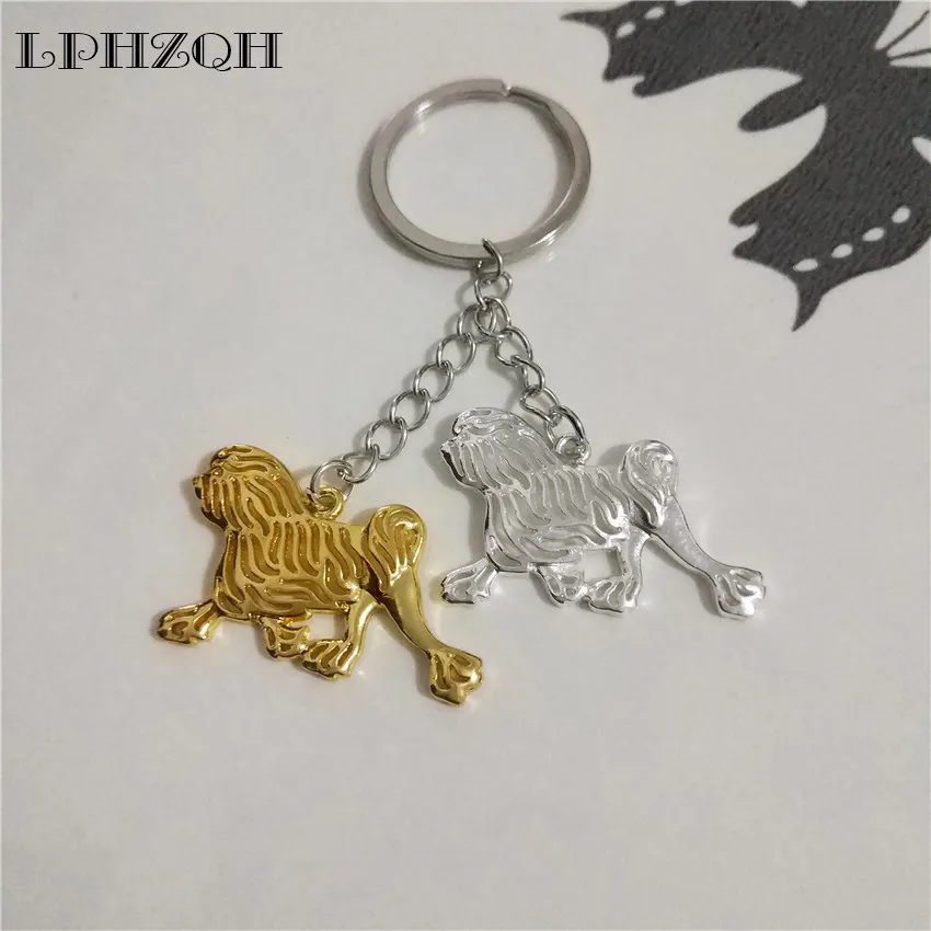Брелок для ключей LPHZQH в стиле бохо, модный аксессуар в виде щенка, собаки лоучен, Женская сумочка, брелок для ключей в стиле стимпанк