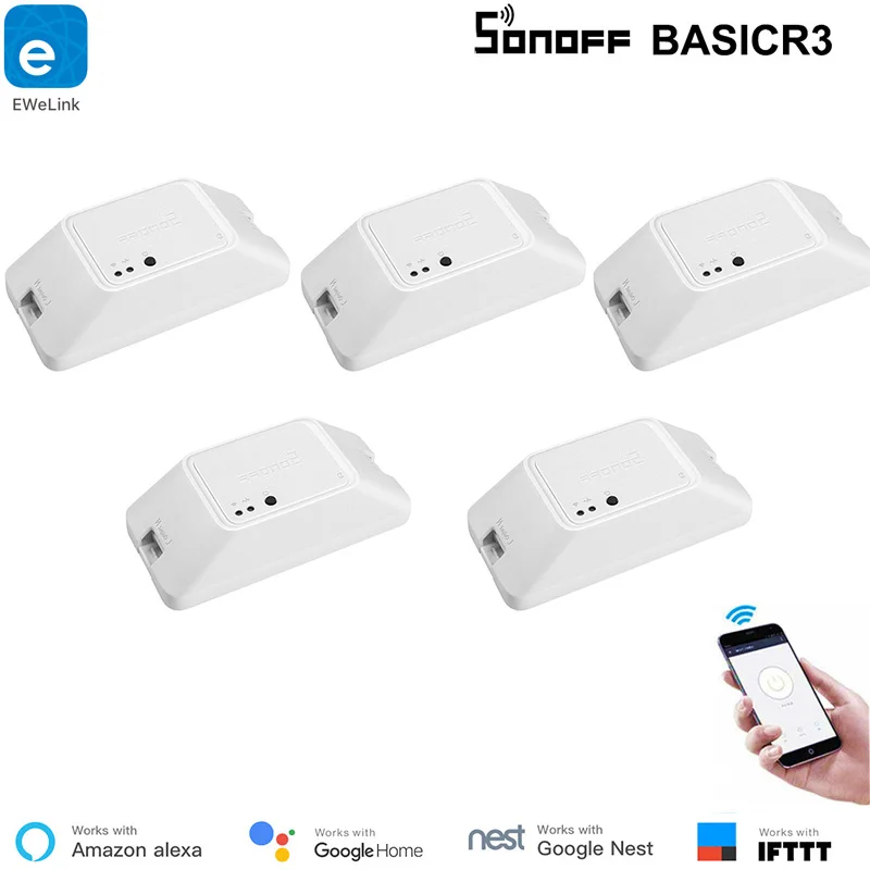 5 шт. Новое поступление Sonoff Basic 3 WiFi Умный домашний переключатель сделай сам