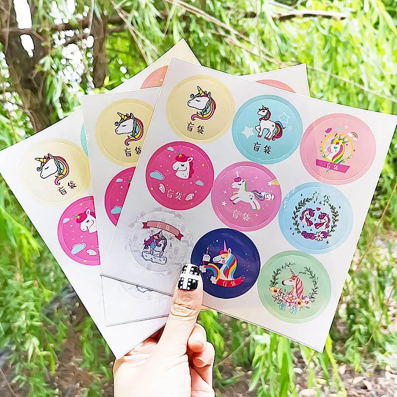 5 шт Kawaii Единорог наклейки милые канцелярские товары ручной работы Новинка