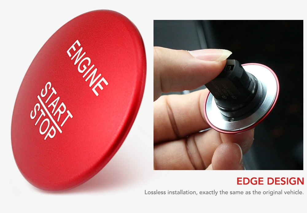 Кнопка запуска двигателя алюминиевый чехол для автомобиля Стайлинг Mercedes Benz A B C GLC