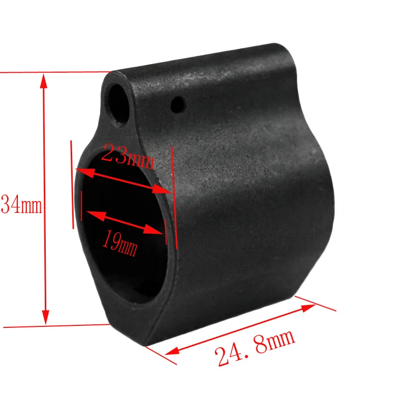 Металлический низкопрофильный газовый блок для Airsoft AEG|gas block|low profile gas blockfor airsoft |