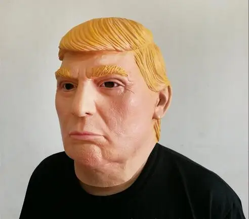Бесплатная доставка маска для взрослых вечеринки Дональда Трампа на Хэллоуин
