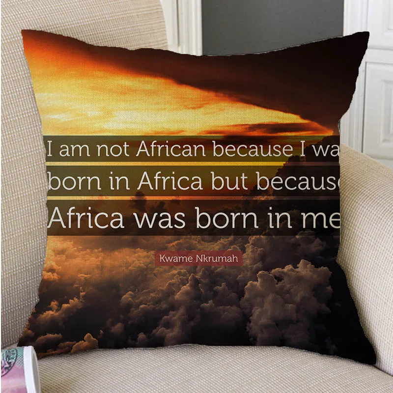 Африканские цитаты I love Africa с буквенным принтом поэма домашний декоративный