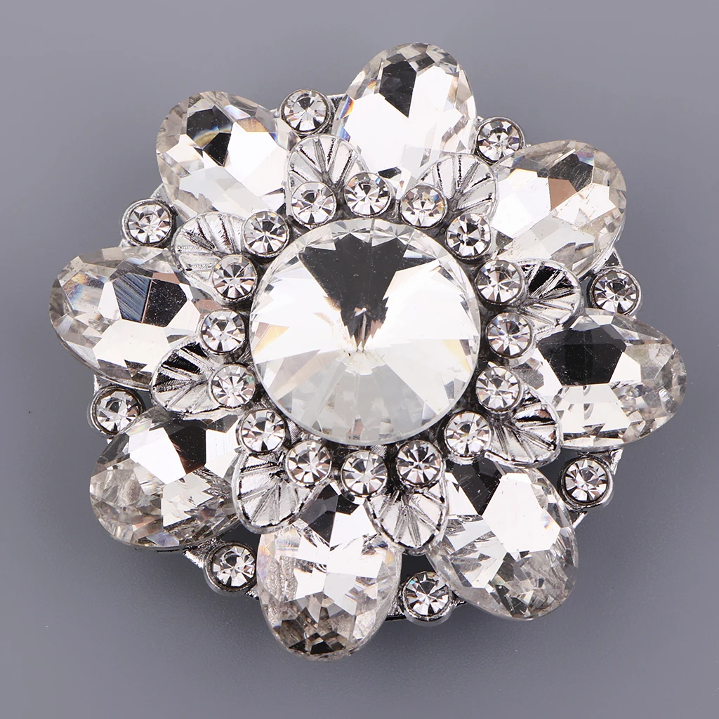 Стразы из сплава с пуговицами 46 мм свадебное платье украшения для одежды | Дом и