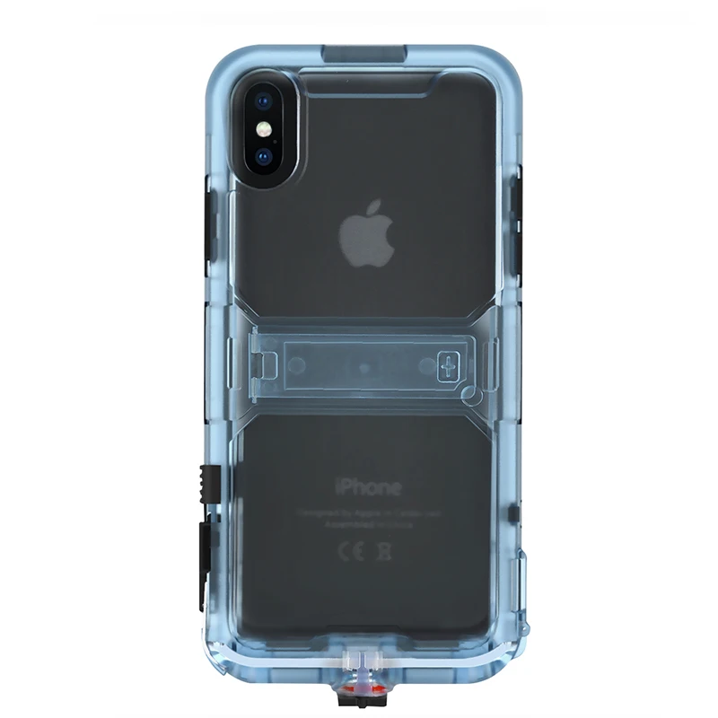 Водонепроницаемый чехол для iPhone X полное покрытие защитный чехол подставка держатель ПК tермопластичный силикон получить бесплатный подарок
