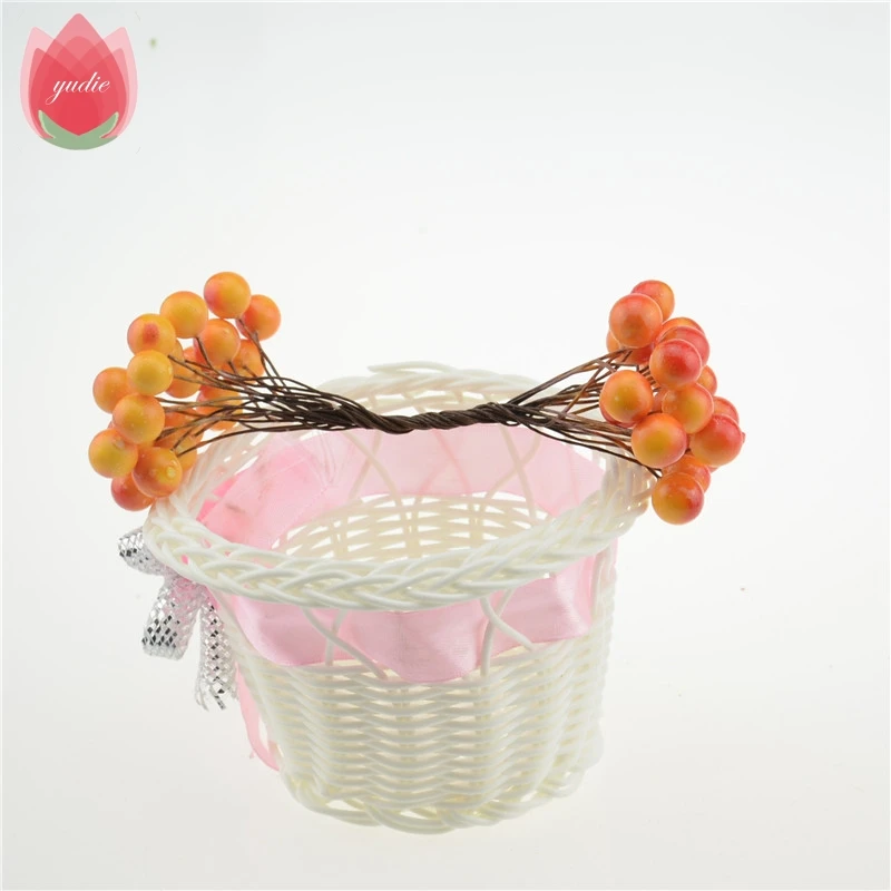 Red Yellow 20 шт. 40 головок ягодный Бакка Искусственные цветы ручной работы Искусственные цветы украшения дома DIY Скрапбукинг венок поддельные цветы - Цвет: Red Yellow