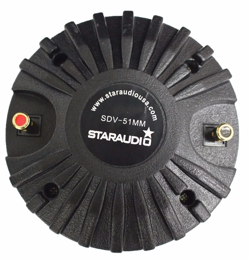 Компрессионный винтовой динамик STARAUDIO 2 шт. 2600 Вт 03 дюйма 51 мм титан PA диджей