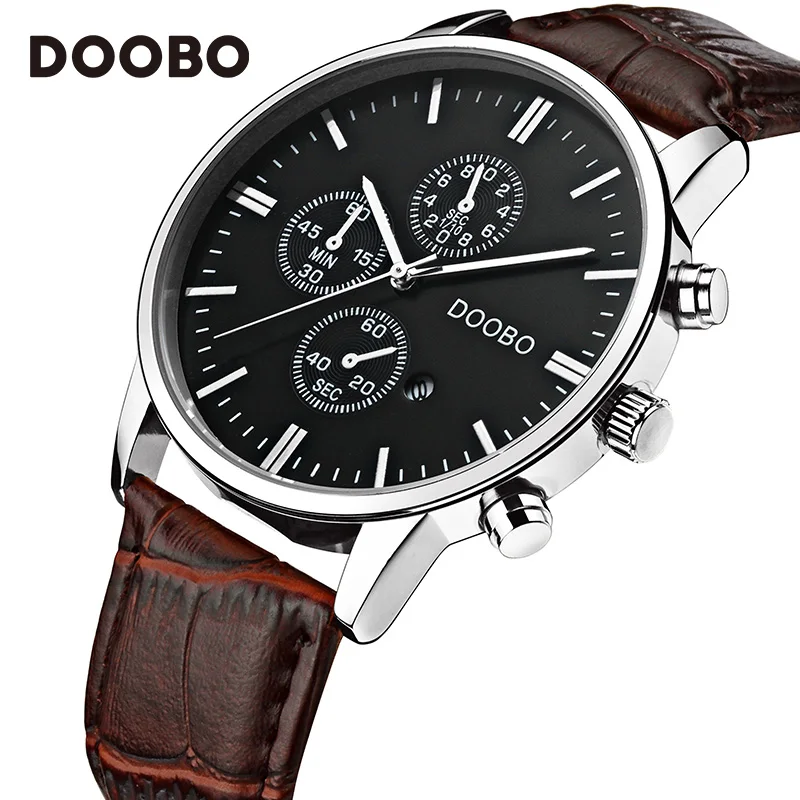 brown black white Новые повседневные Модные кварцевые часы мужские часы Топ люксовый бренд известный наручные часы Мужские часы для мужчин спортивные Relogio Masculino - Цвет: brown black white
