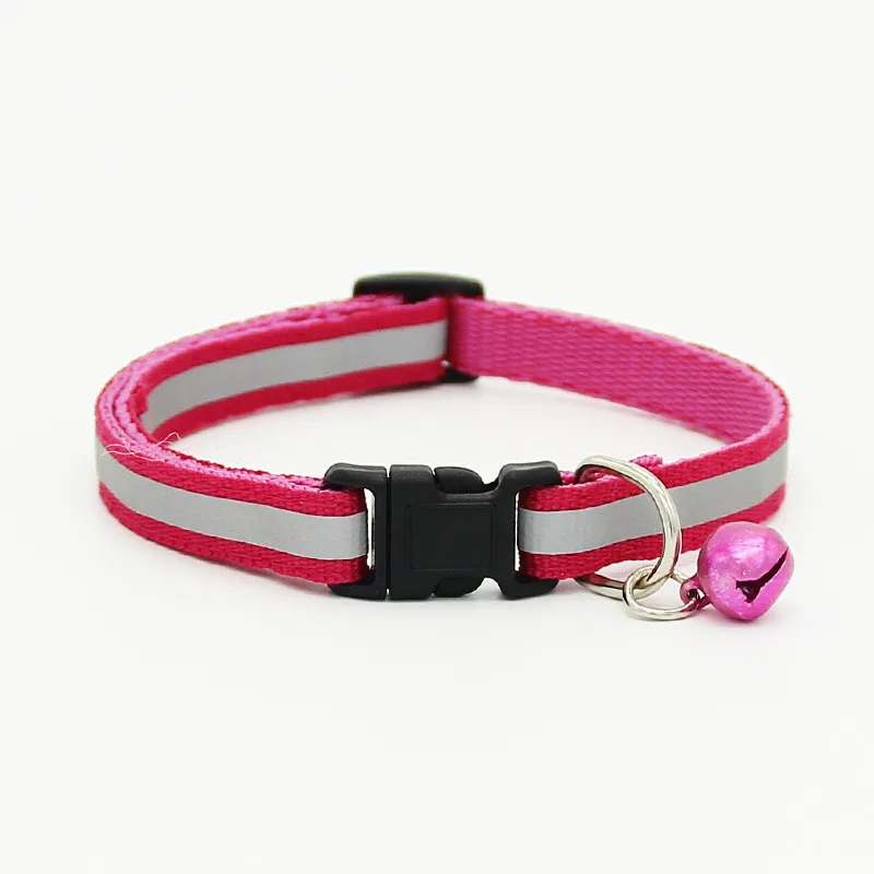 (60 Pieces/Lot)1.0cm Width Nylon Material Dog Collar Reflective Style Cat Small Pet Collars | Дом и сад