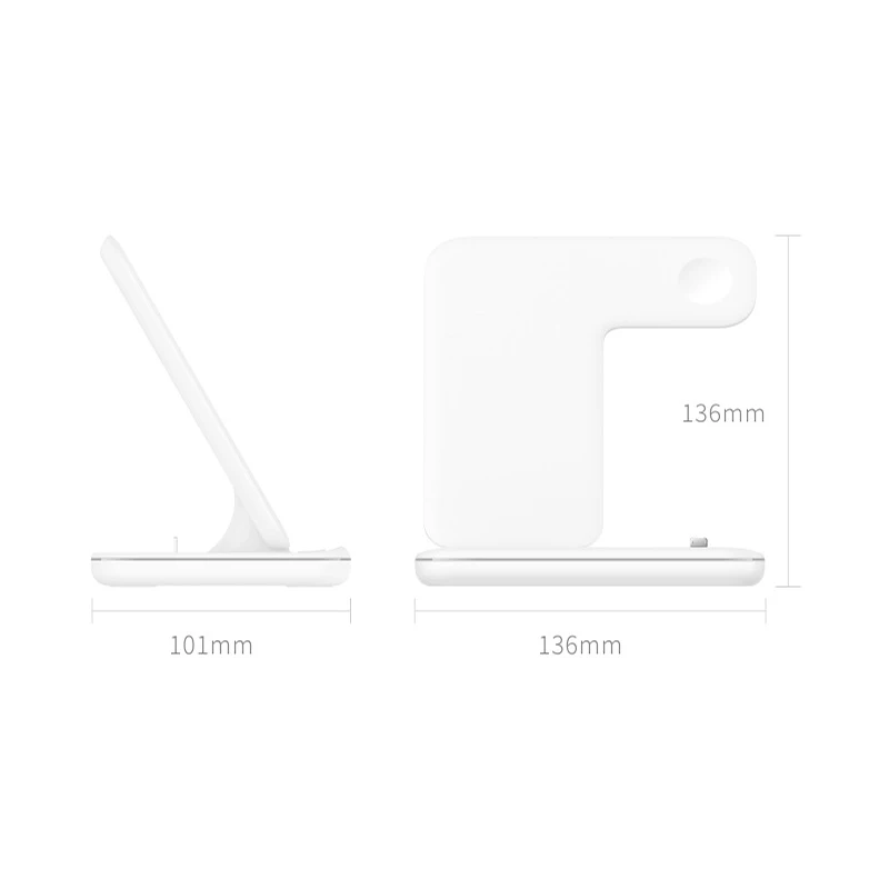 3 в 1 15 Вт Qi Беспроводное зарядное устройство для iPhone X 8 Xiaomi Quick Charge 3,0 Быстрая Зарядка Док-станция Подставка для Apple Watch 4 3 2 1 Airpods