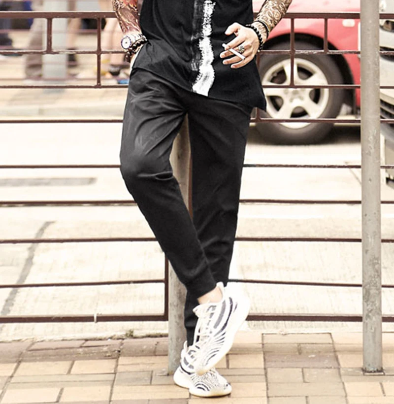 2017 Для мужчин новый летний принтом в виде звезд уличной моды Брюки для девочек Slim