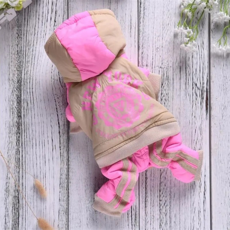 pink Новые костюмы для собак с французским бульдогом, фланелевая зимняя толстовка с капюшоном, теплая куртка, пальто для щенков, маленькая и средняя одежда для домашних животных, котов - Цвет: pink