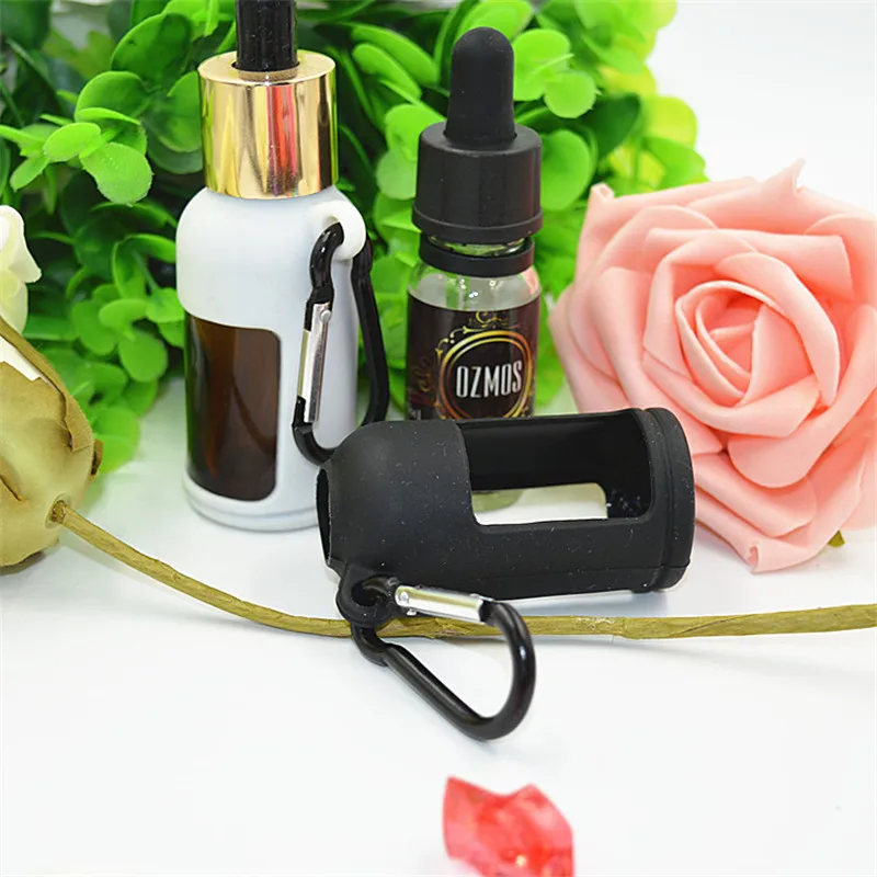 100 шт./лот силиконовый чехол с пряжкой для альпинизма бутылок E Liquid 30 мл мягкий
