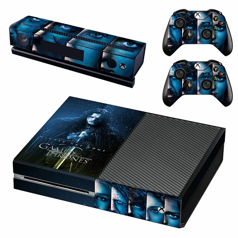 GSTM2652 X box one консоль кожа Виниловая наклейка s Pegatinas Adesivo Игра престолов наклейка для Xbox One консоль Kinect два контроллера - Цвет: GSTM2652