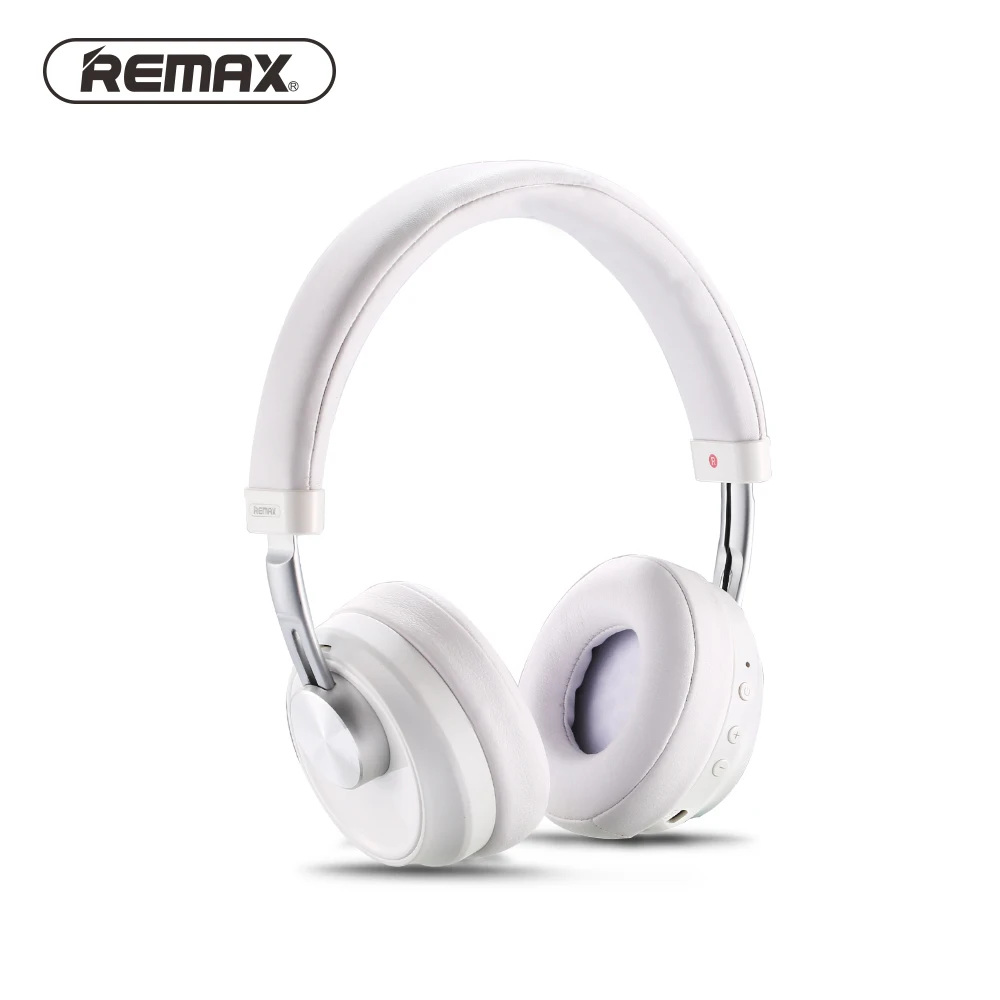 Белый Remax Bluetooth наушники, определенная пользователем, активная беспроводная гарнитура с шумоподавлением для телефонов и музыки с распознаванием лица - Цвет: Белый