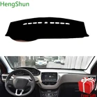 Для peugeot 2008 2014 2015 2016 2017 2018 коврик для автомобильного стайлинга, коврик для приборной панели, наклейка, чехол, солнцезащитный козырек, чехол для приборной панели, ковер