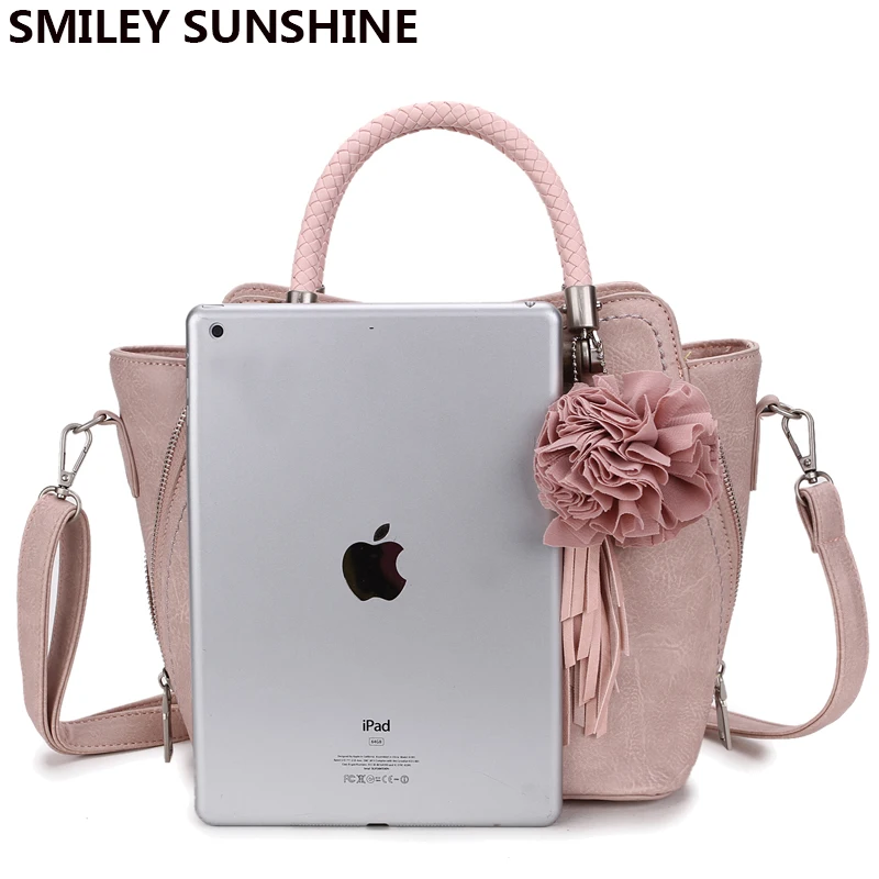 SMILEY SUNSHINE брендовая новая женская сумка с кисточкой на плечо винтажные ручные