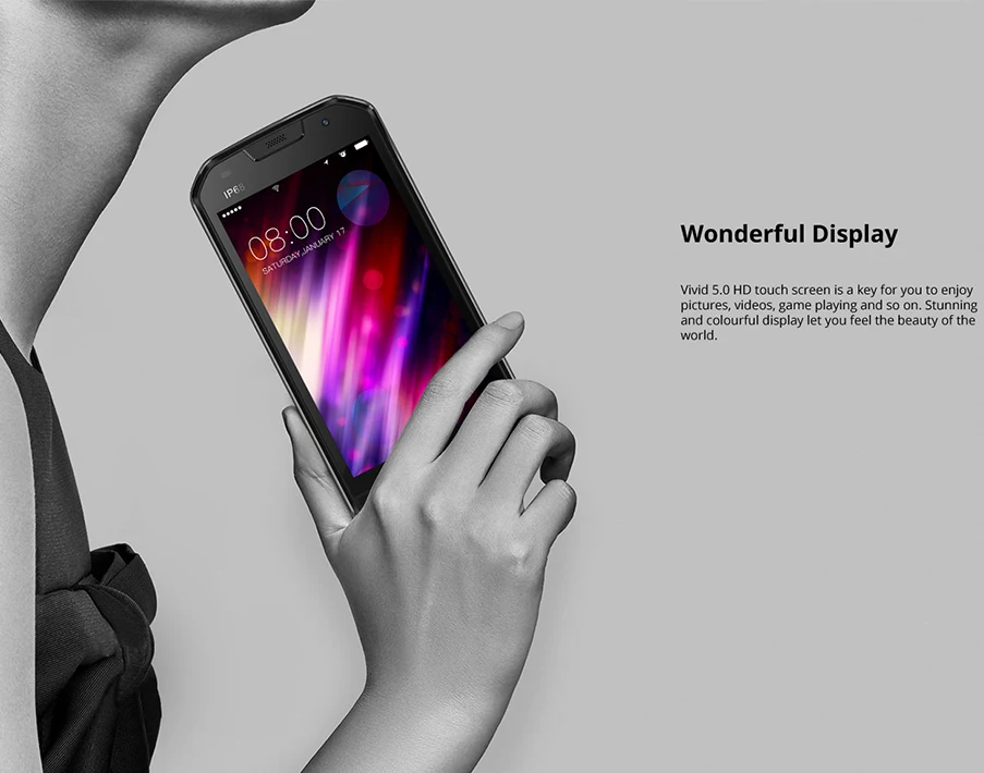 Быстрая DOOGEE S30 5," HD Мобильный Телефон IP68 Водонепроницаемый 5580 мАч 2 Гб 16 Гб 8 Мп MTK6737V Android 7,0 смартфон