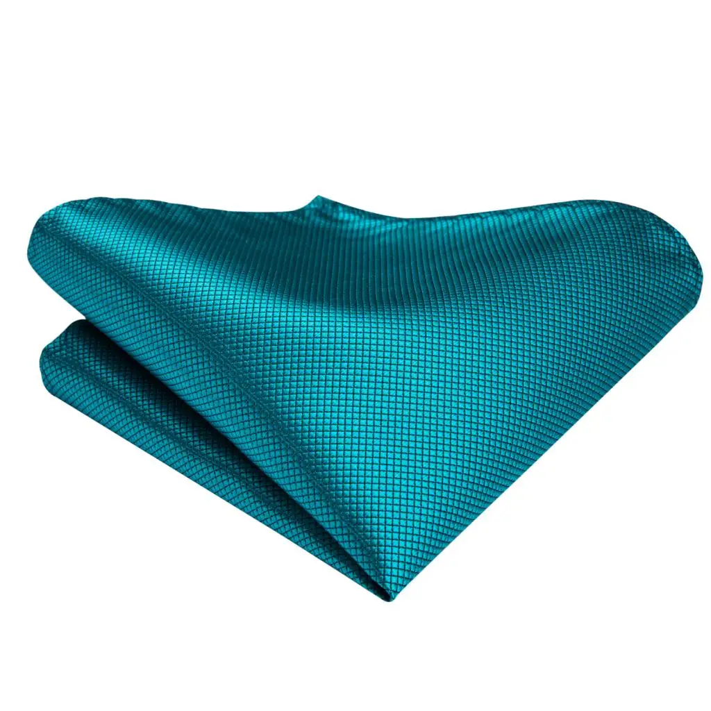 Однотонный синий галстук бабочка для мужчин Slik Ascot Галстуки Набор с платком