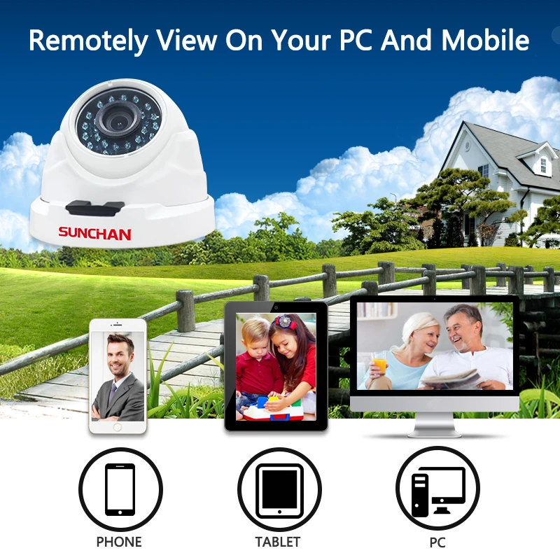 SUNCHA 16ch CCTV камера безопасности системы 16 каналов 1080N DVR 16*1080 P HD s крытый и открытый