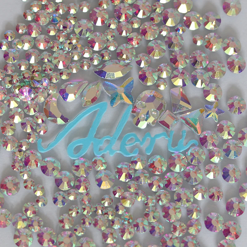 Aderu crystal mix супер блестящие бессвинцовые термоклеевые стразы для дизайна ногтей орнамент одежда обувь головные уборы шарф украшение телефона