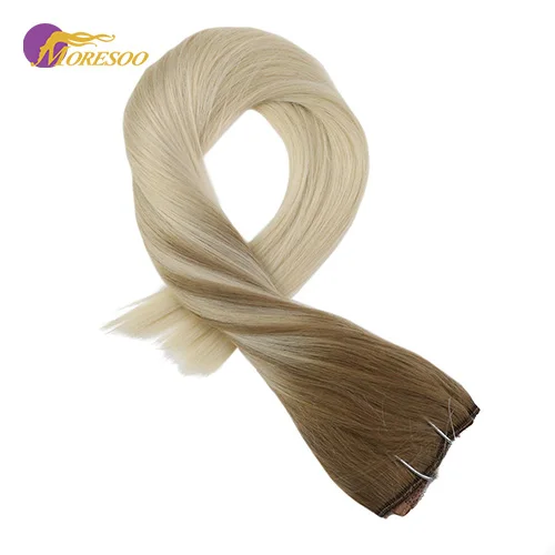 Moresoo Flip In Real Remy человеческие волосы для наращивания леска Halo невидимый скрытый секретный вино - Цвет: B6-60