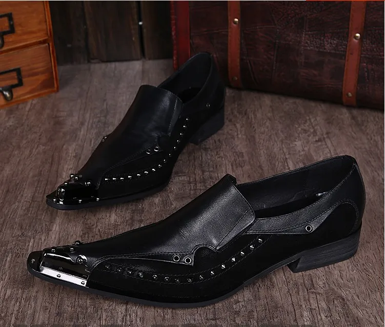 2017 Горячая Распродажа мужские модные туфли с заклепками Chaussure Homme Слипоны Мужская