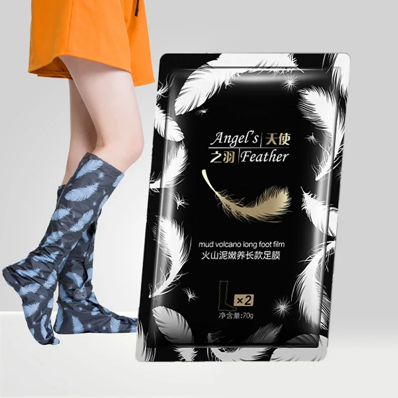 Long 1 pair/Bag Exfoliating Foot Mask Socks For Pedicure Socks For Feet Peeling Baby Foot Mask Health Care Feet Dead Skin Removal - Цвет: Long