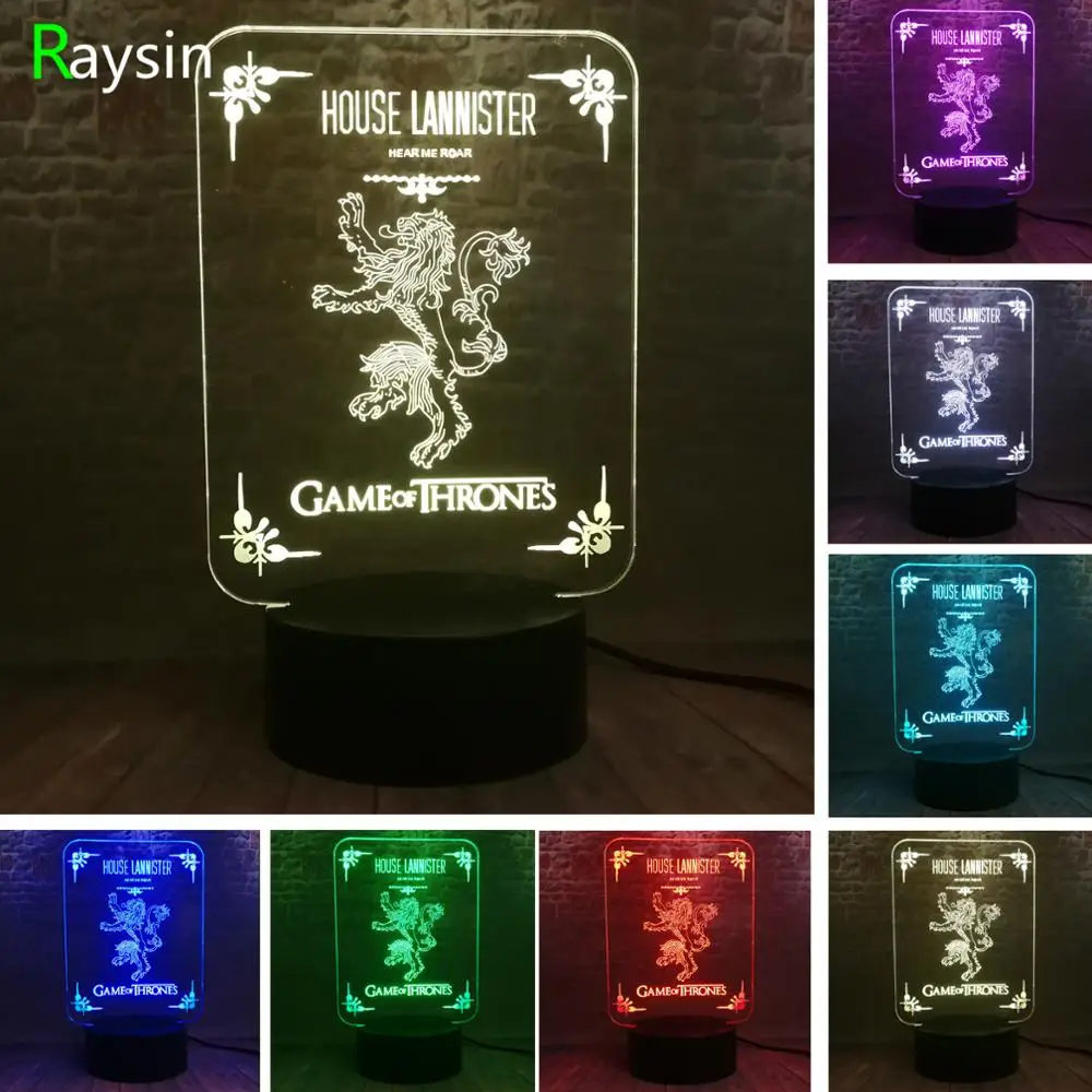 Дом Старк Таргариен логотип дракон тотем Casa Lannister Logotipo Игра престолов Touch 7 Авто