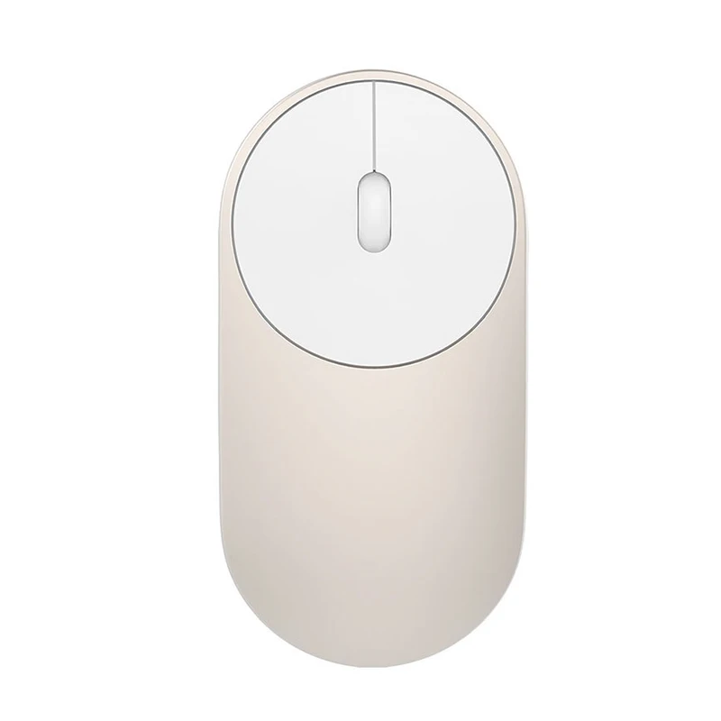 Золотой Оригинальная Xiaomi беспроводная мышь портативные игровые мыши Bluetooth WiFi офисные мыши из алюминиевого сплава для ноутбука Macbook - Цвет: Золотой