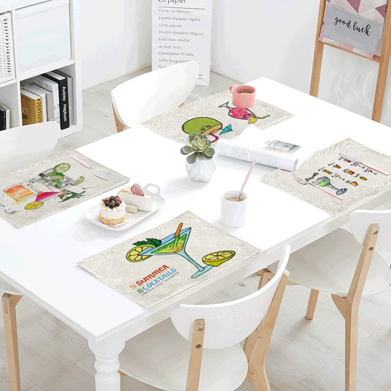 Ледяная Летняя тема столовые приборы бокал для вина лимонная вишня оранжевый