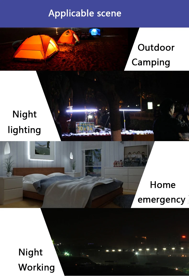 usb 2w 4w 7w multi function emergency light 2600520010400ma 5 mode for indoor outdoor led camping bulb can charge to phone free global shipping
