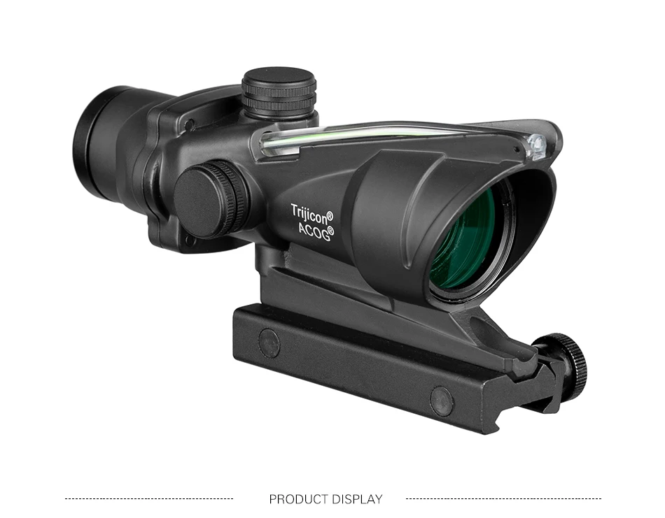 ACOG 4X32 охотничий прицел оптика из настоящего волокна красный зеленый с подсветкой шеврон стекло гравированное сетка тактический оптический прицел