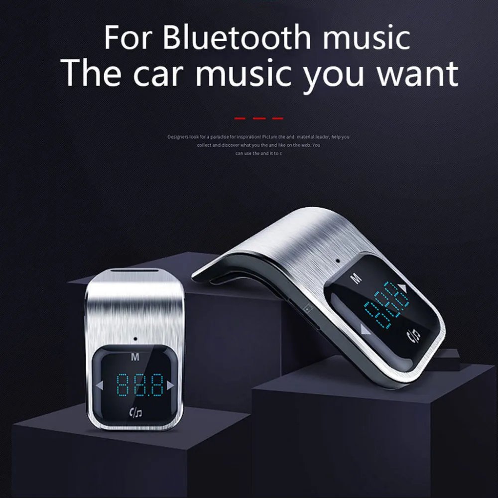FM Transmitter Bluetooth Car Wirless Radio Adapter MP3 Player Modulator with Hands-free Speaking Dual USB Fast Charger #L | Автомобили и