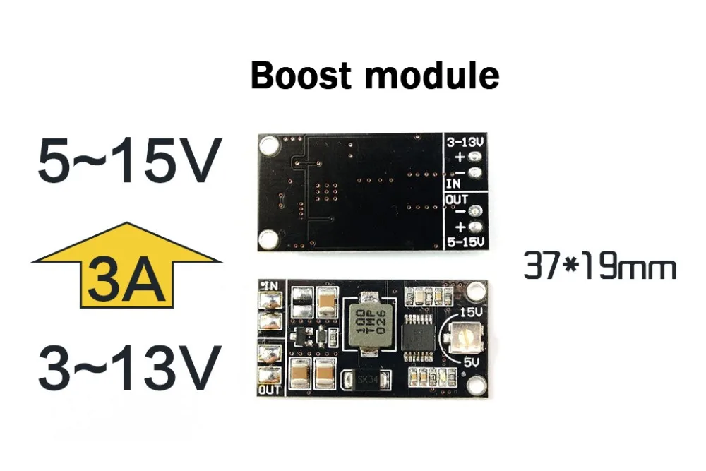 Matek DC Повышающий Модуль L 5 15V выход 3 13V 3A Регулируемый максимальный
