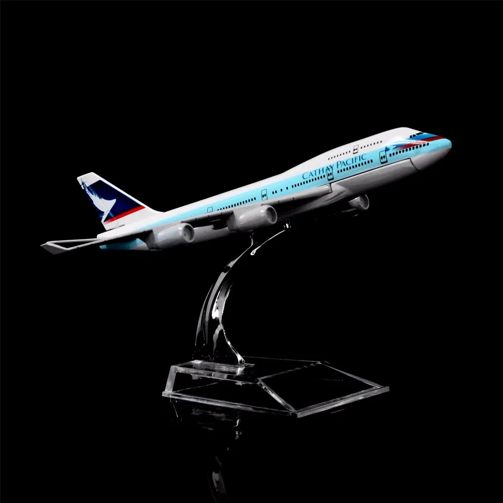 1:400 16 см CATHAY Airways Boeing 747 металлическая модель самолета офисное украшение игрушка в