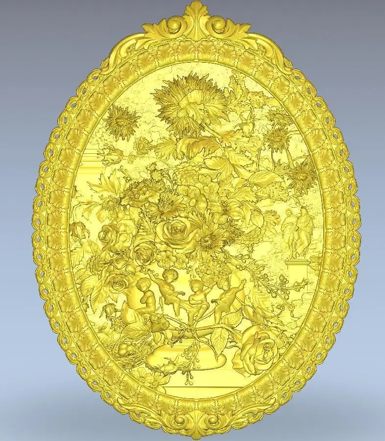 

3d model relief for cnc in STL file format Flower_18