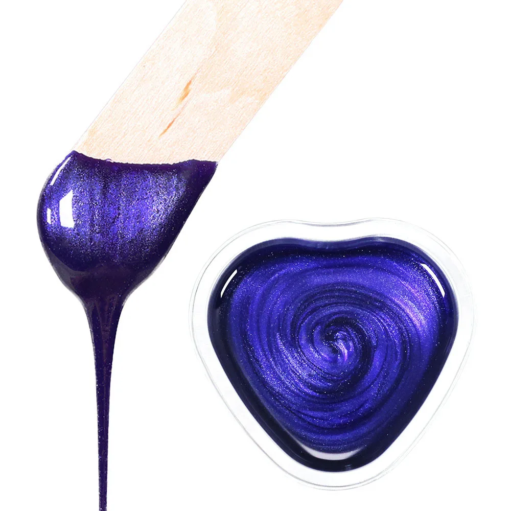 02 Lavender Южно-ребристый жемчужный воск, бобы, бумага, бесплатный быстрый крем для удаления волос для лица boday, горячая пленка, воск, бобы BZ105 - Цвет: 02 Lavender