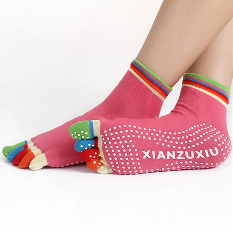 2016 новые дизайнерские носки нескользящие с 5 пальцами хлопковые для массажа