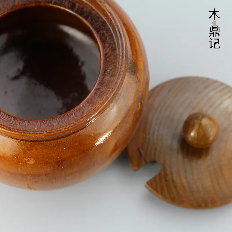 Качественный резервуар для соли из натуральной древесины jujube xylose бак приправ