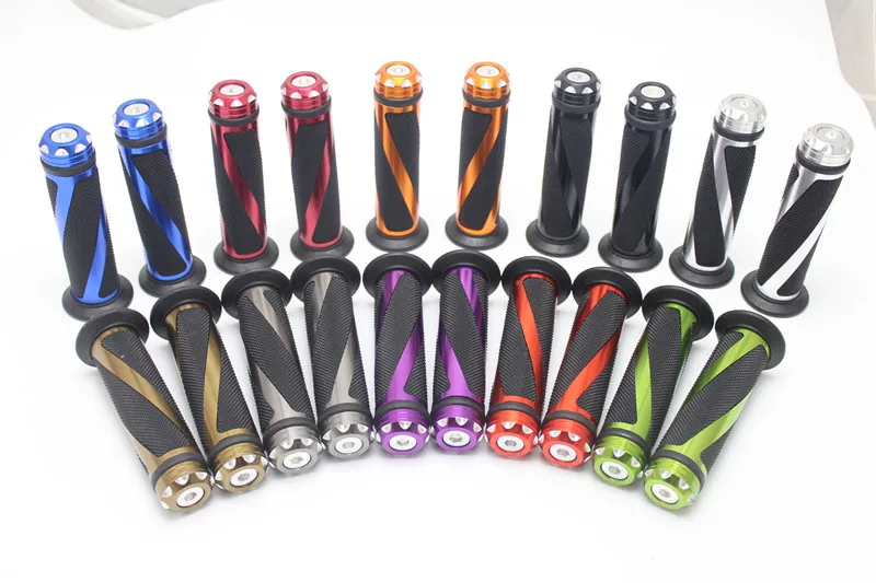 1 pair Universal 7/8'' inch 22mm motobike moto BAR END WEIGHT motorcycle Aluminium Grip handlebar Rubber BIKE GEL HAND grips |