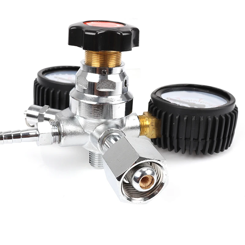 Со2 регулятор Двойной манометр черновик пива напитков соды домашнего