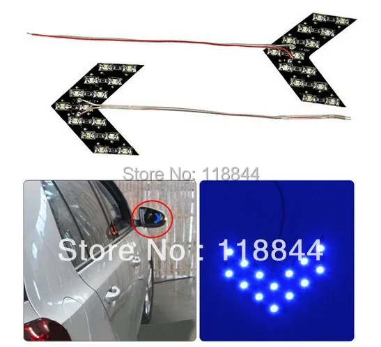 10 шт 5 цветов 14 SMD светодиодный стрелка панели светильник для автомобиля