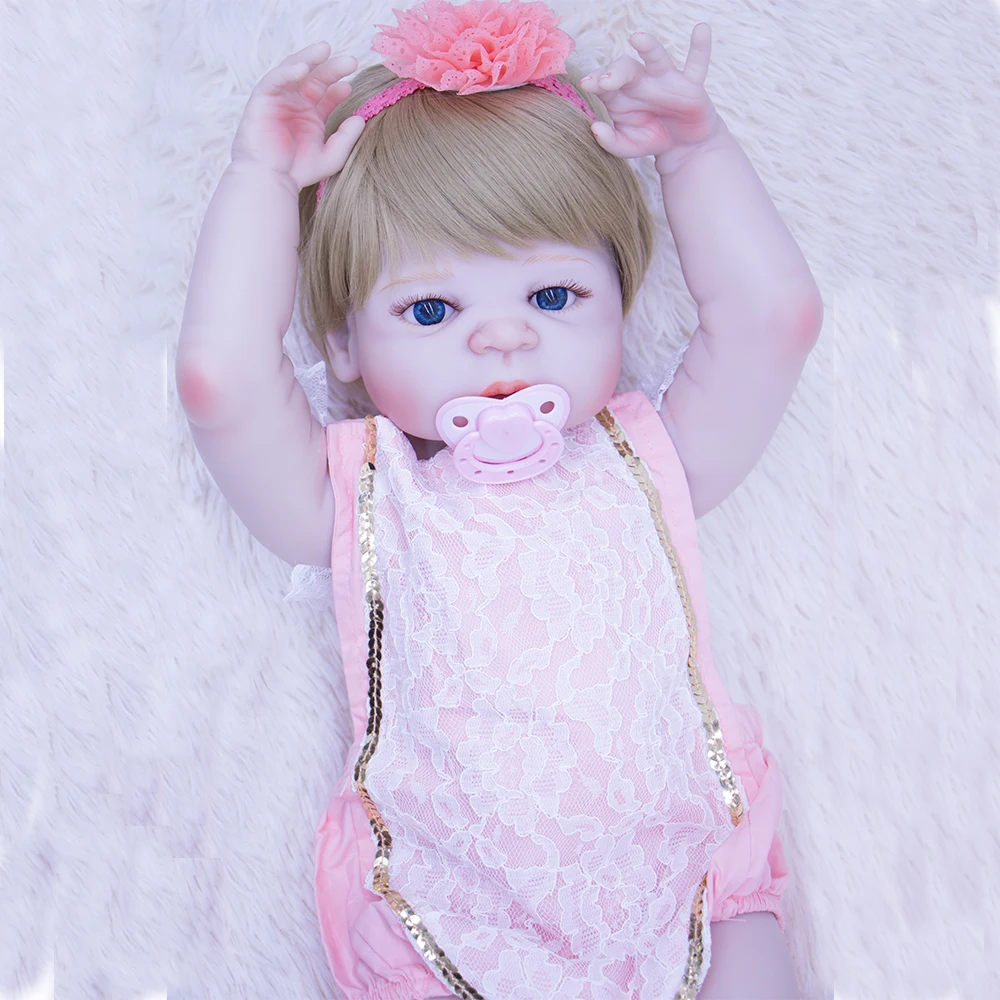 Высококачественные силиконовые виниловые куклы Bebes reborn menina 55 см 100% нетоксичные