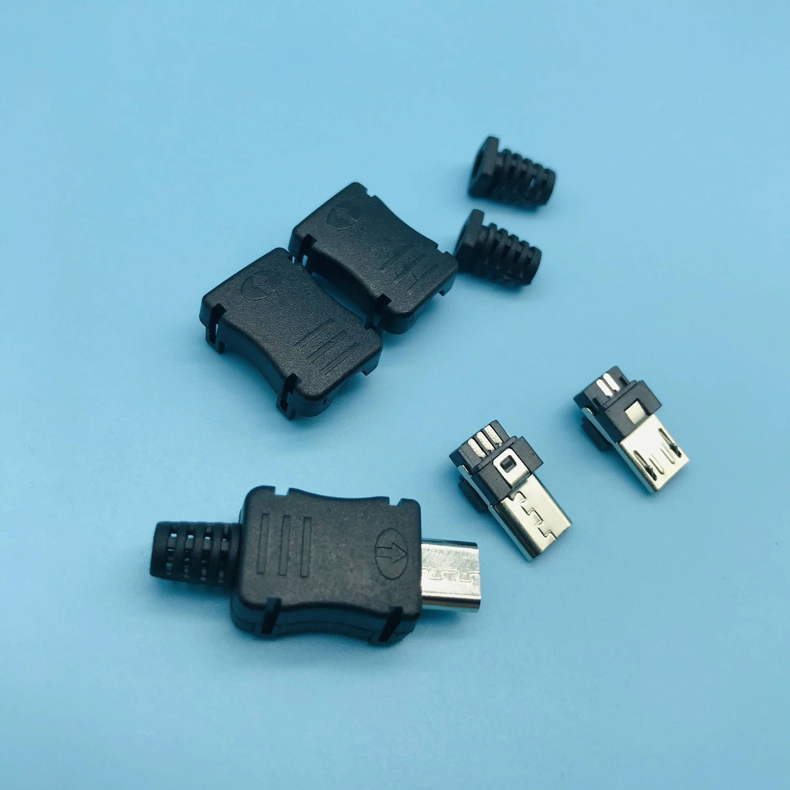Высококачественный Micro 5p оловянный штекер сделай сам припой с проводом тип